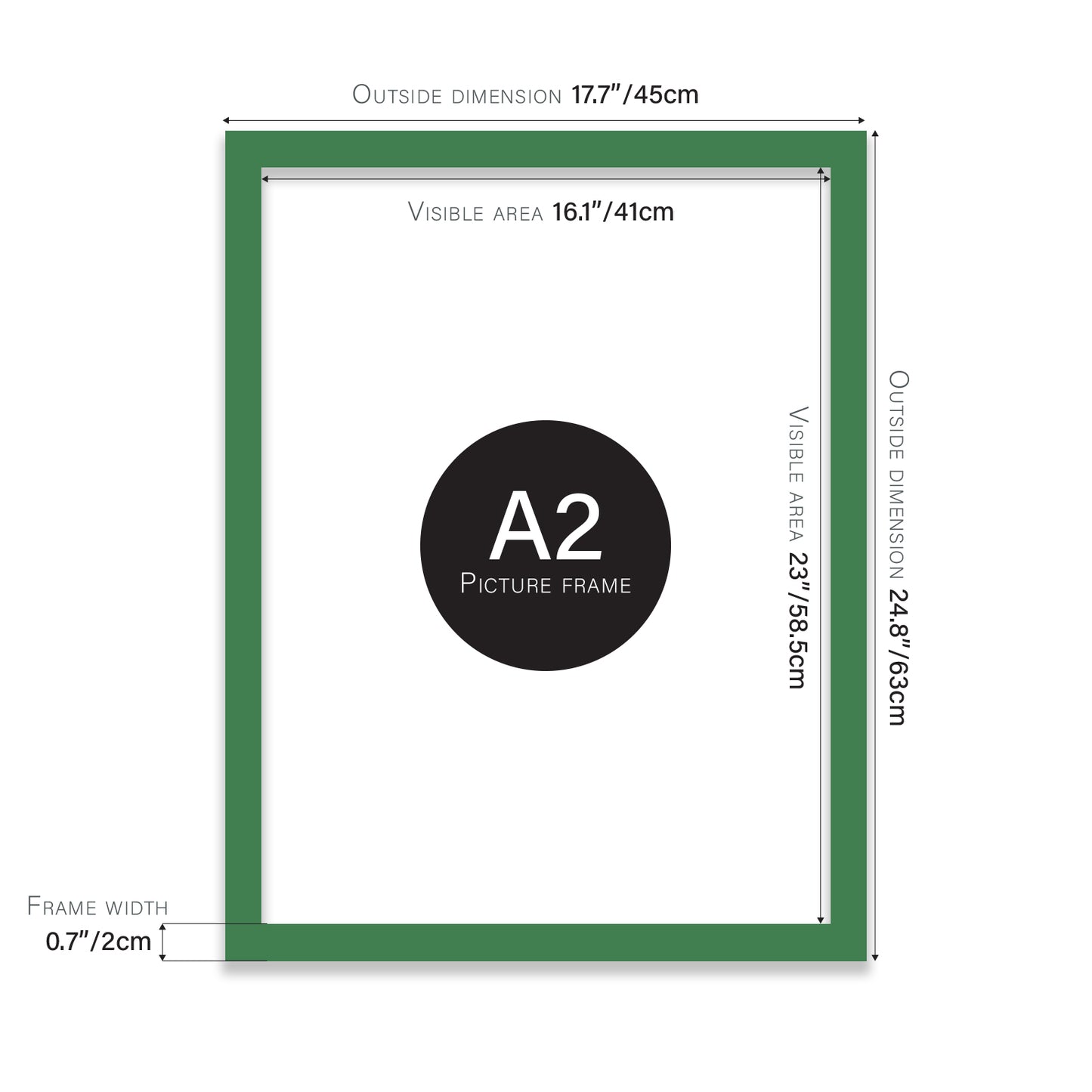 Green A2 Polcore frame bulk buy