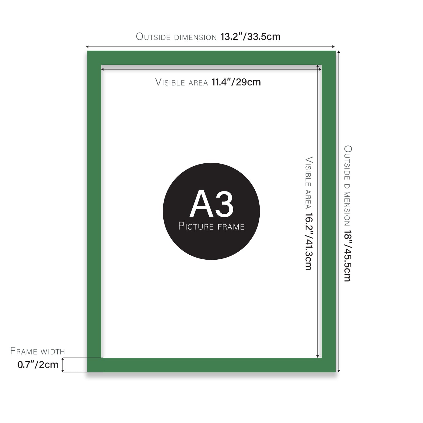 Green A3 eco-friendly frame wholesale