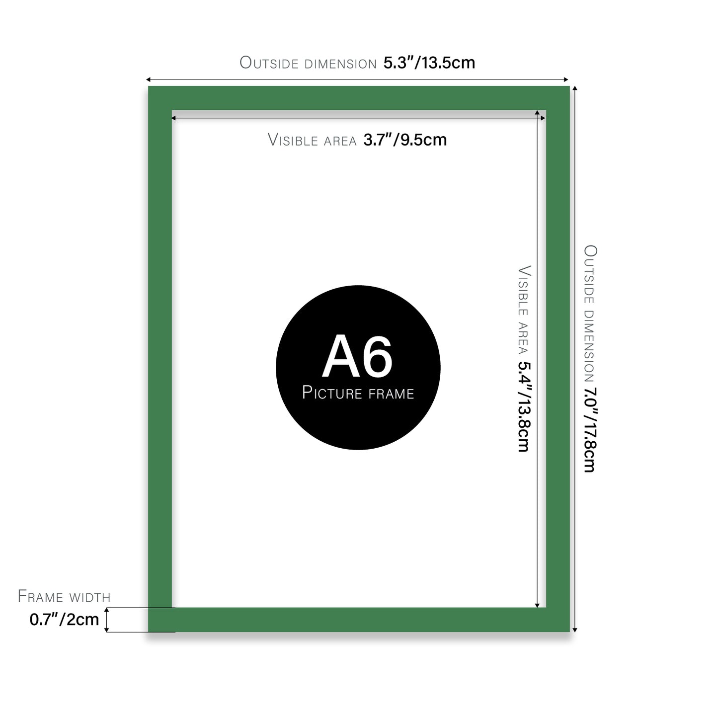 Green A6 Picture Frame b2b