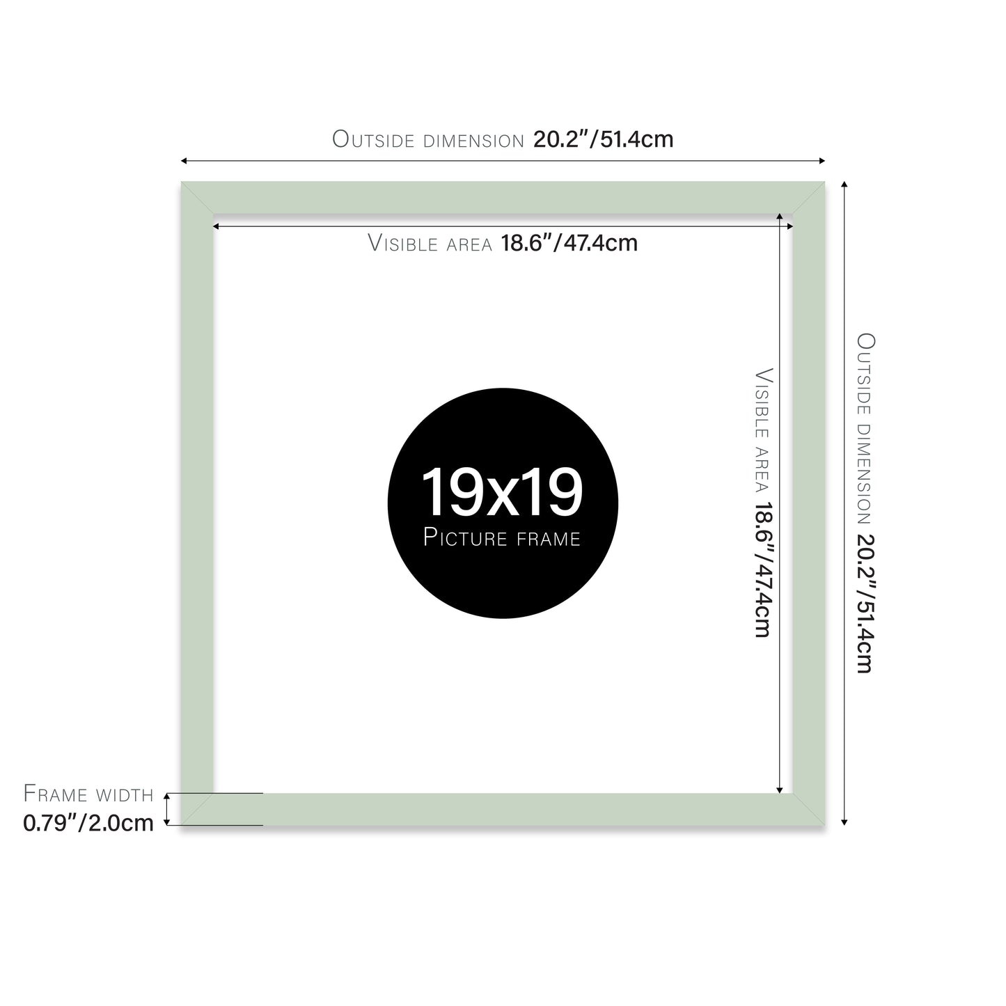 Mint 19x19" Polcore frame bulk buy