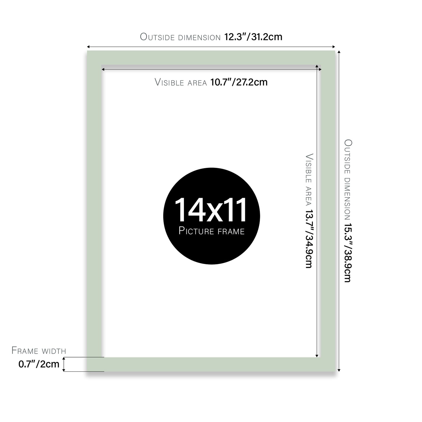 Mint 14x11" trade photo frame distributor UK