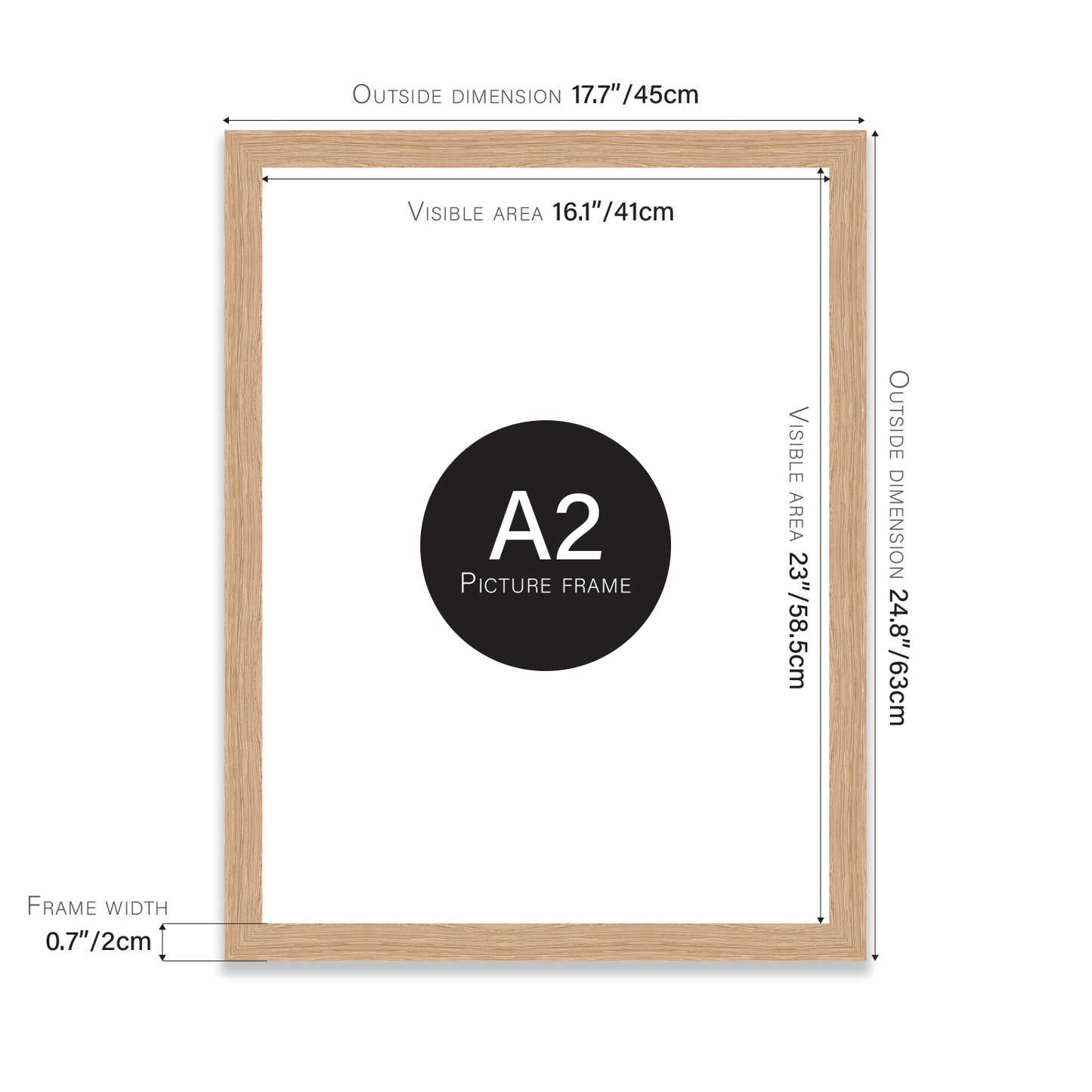 Oak A2 Polcore frame bulk buy