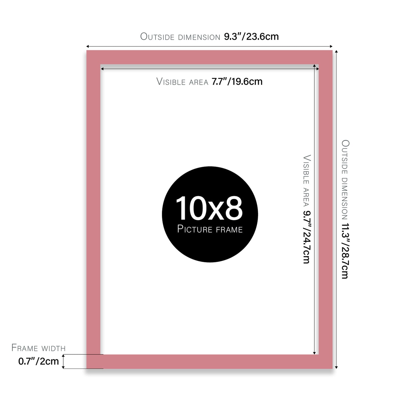 Pink 10x8" bulk frames for resale