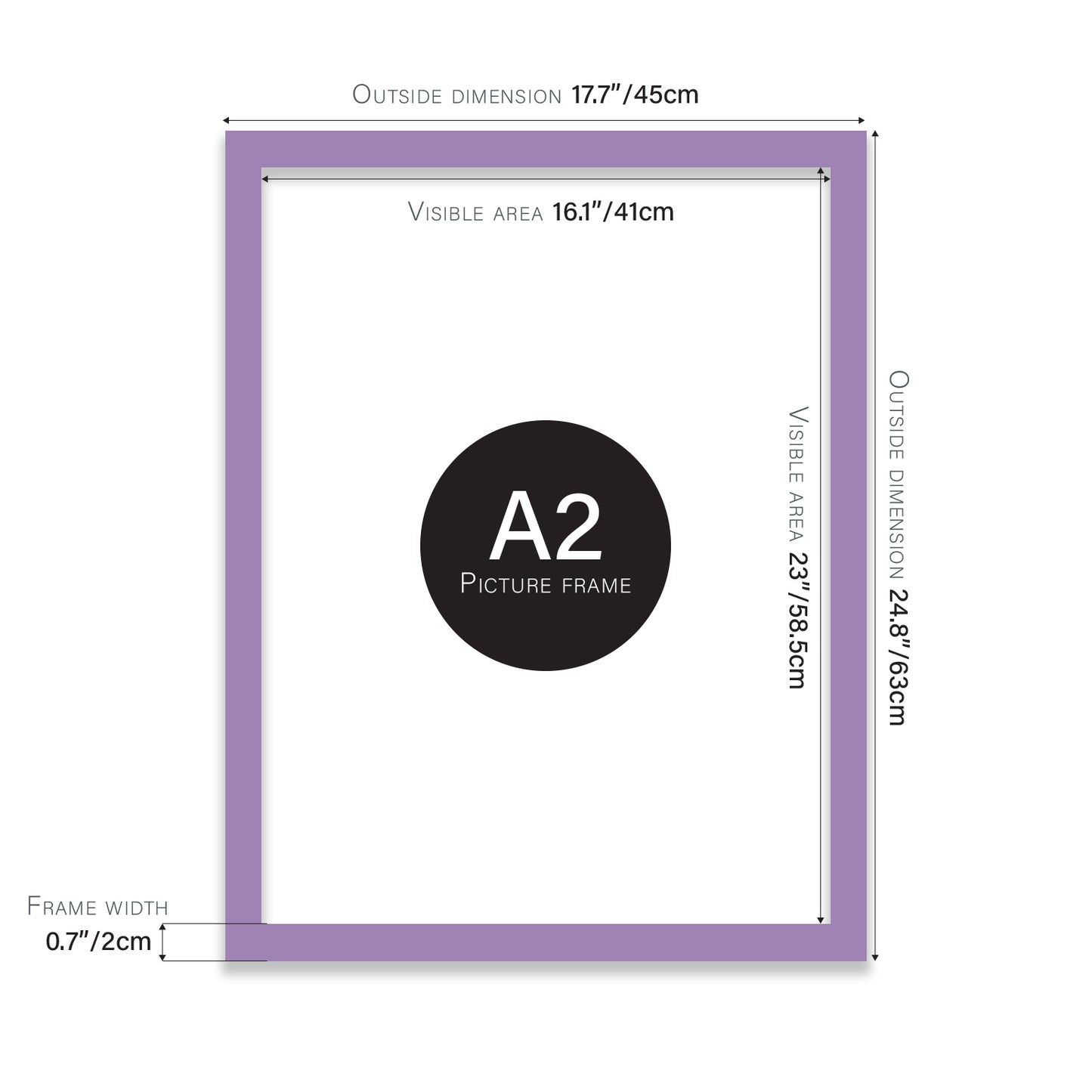 Purple A2 Polcore frame bulk buy