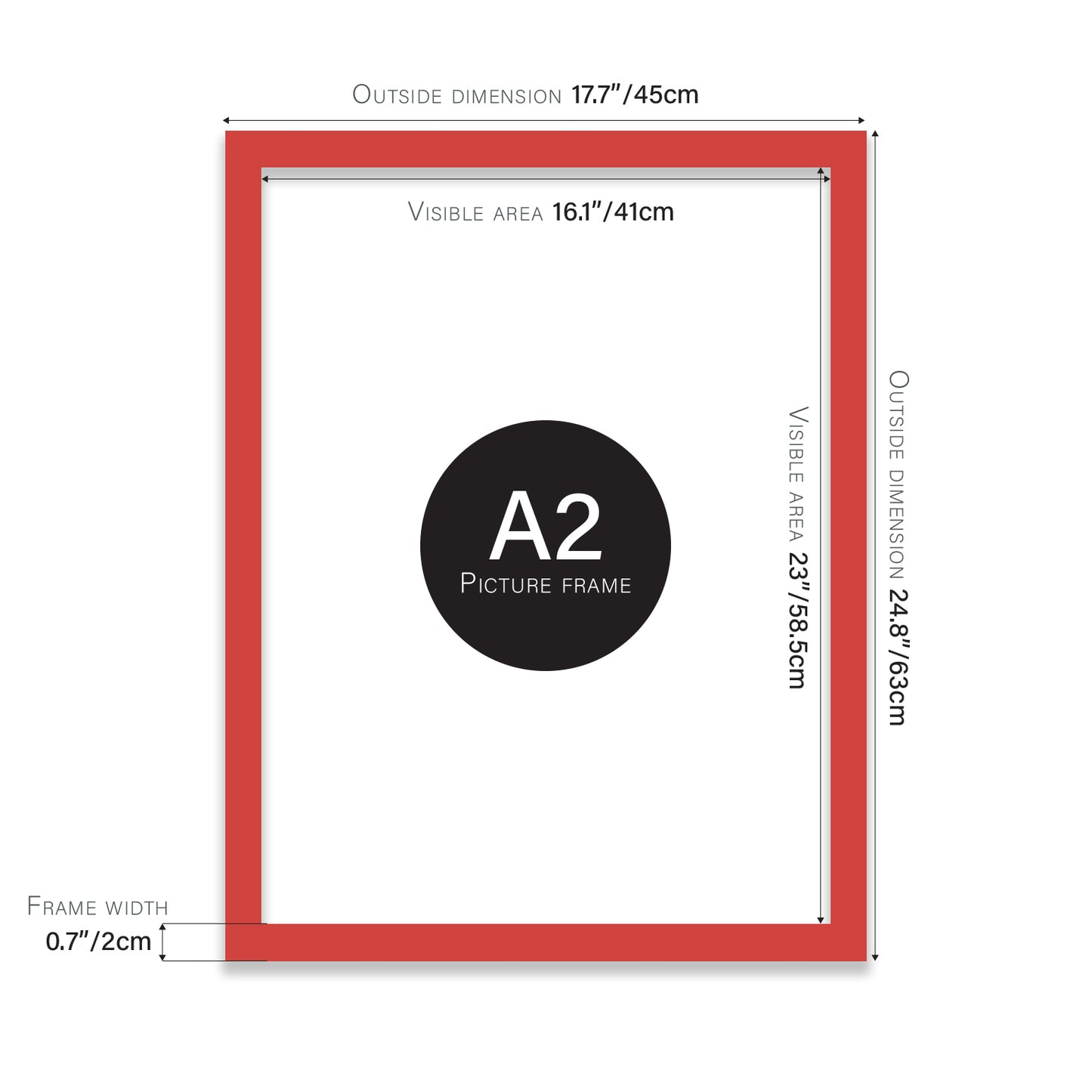 Red A2 Polcore frame bulk buy