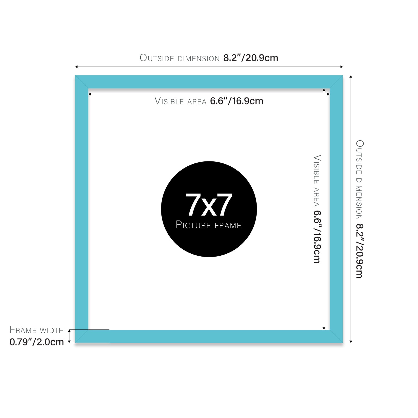 Turquoise 7x7" bulk frames for resale