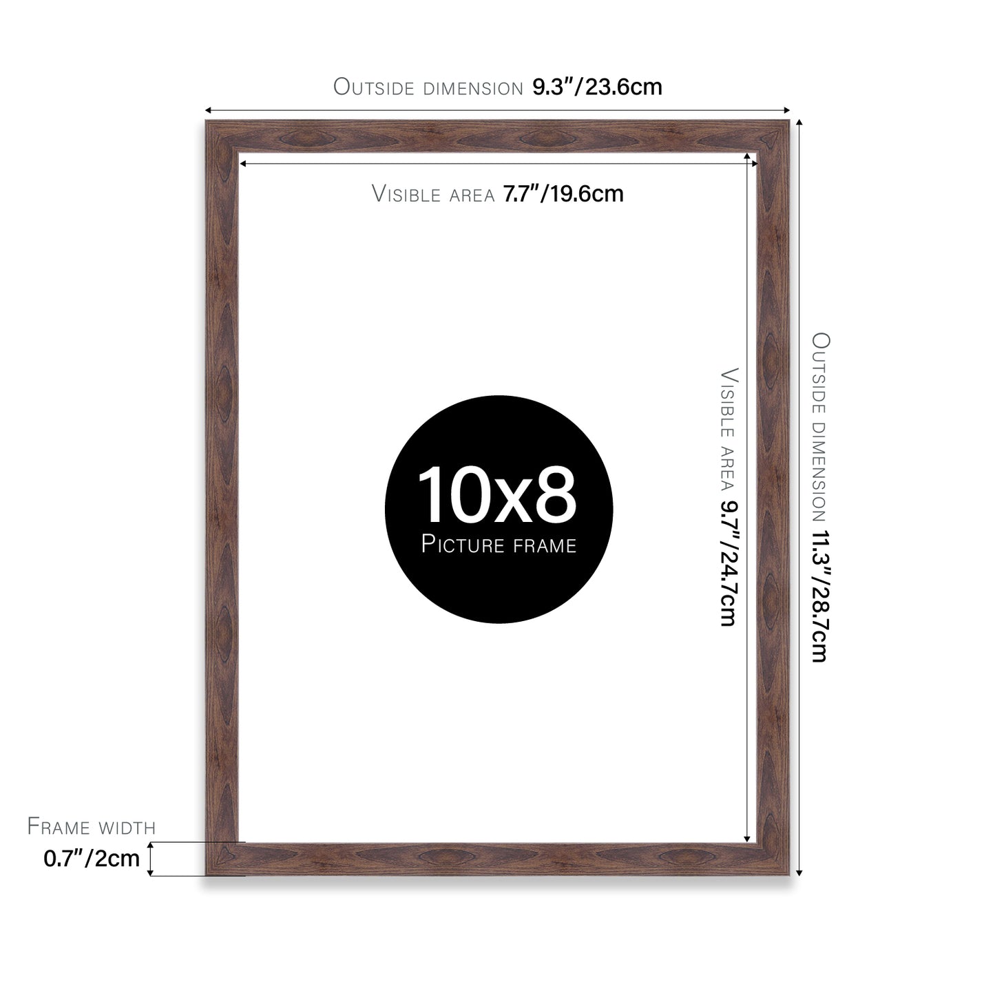 Walnut 10x8" bulk frames for resale