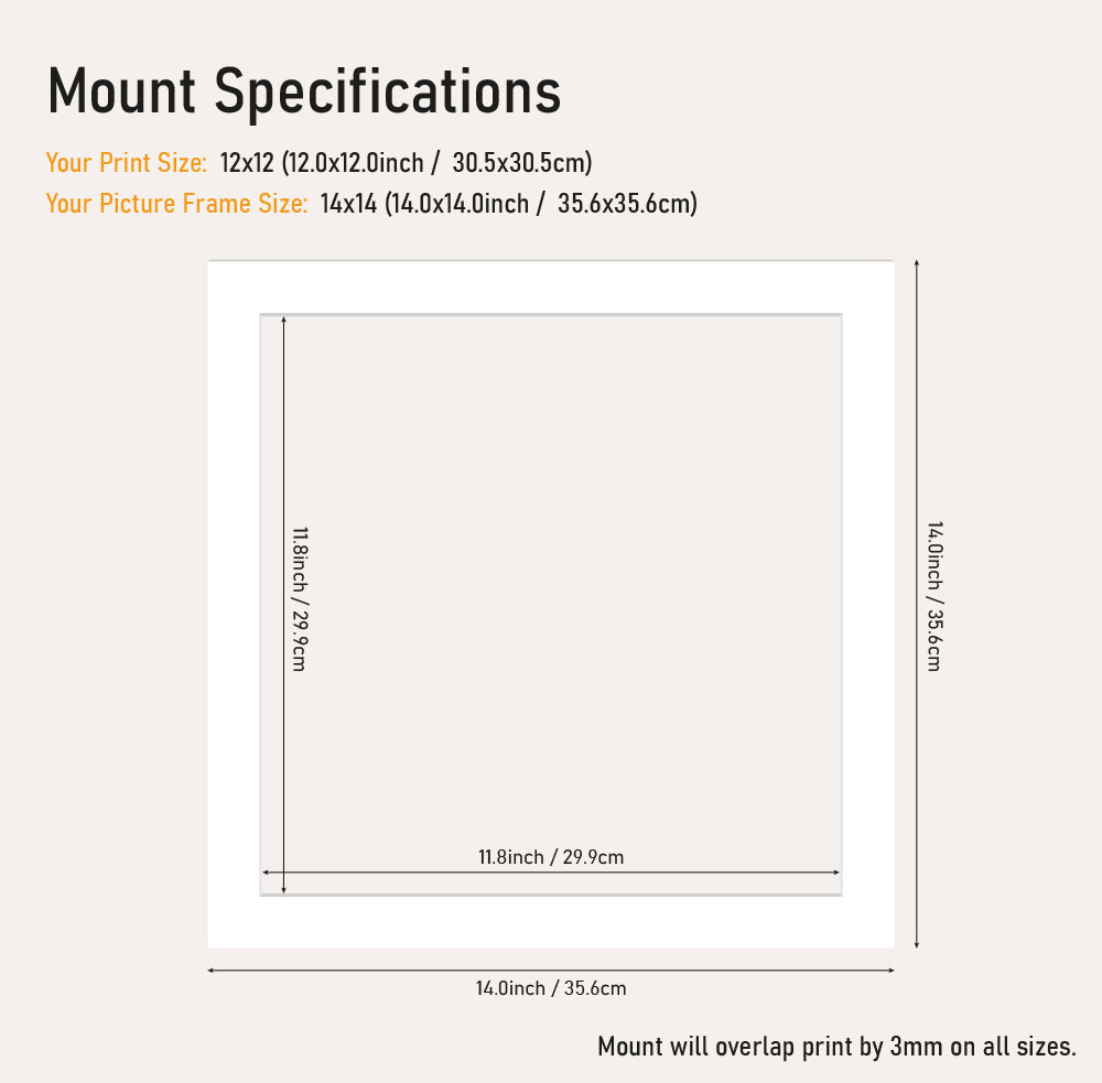 White Picture Mounts for Photo Frames – All Sizes Available – Acid-Free, UK Made