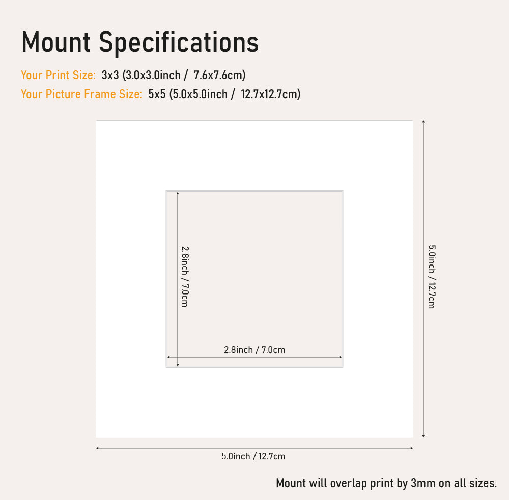 White Picture Mounts for Photo Frames – All Sizes Available – Acid-Free, UK Made