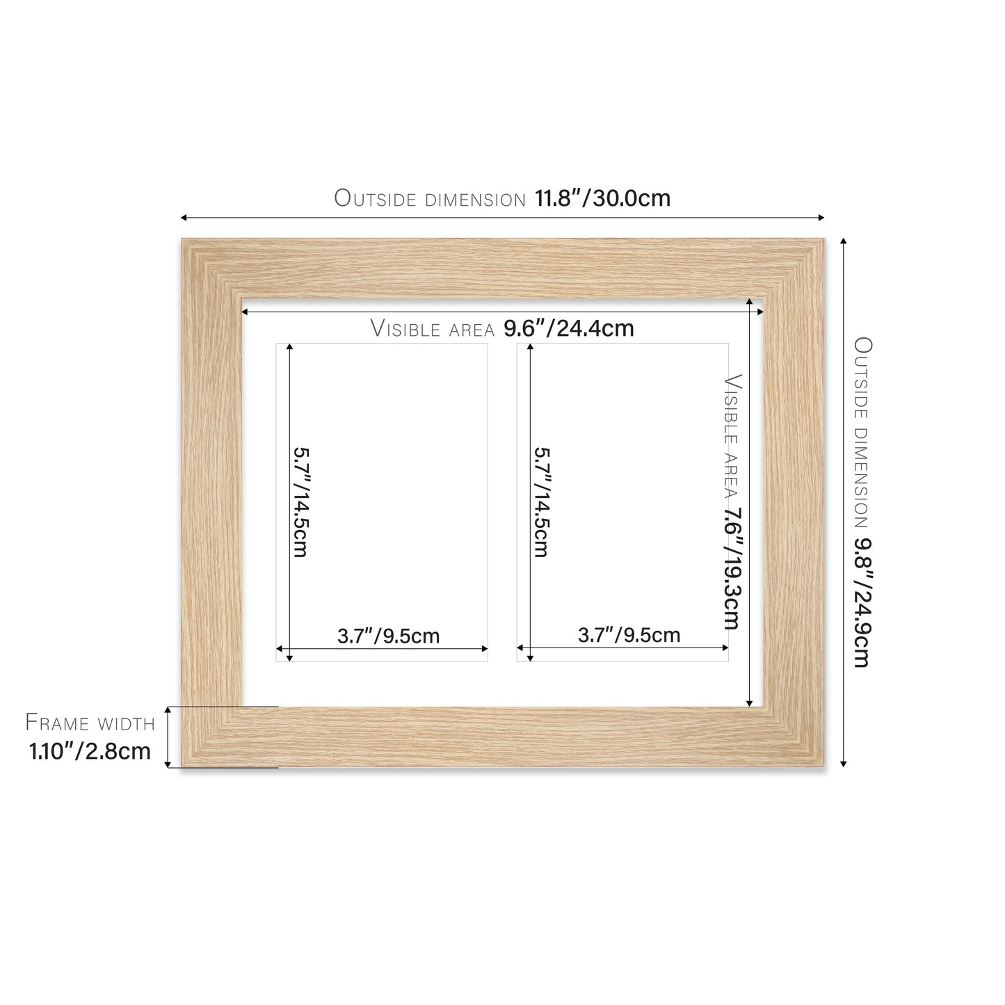 Oak Picture Frame 28mm Edge
