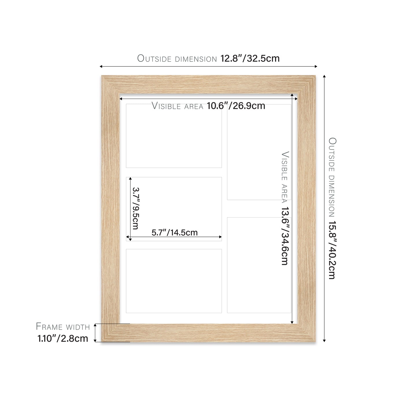 Oak Picture Frame 28mm Edge