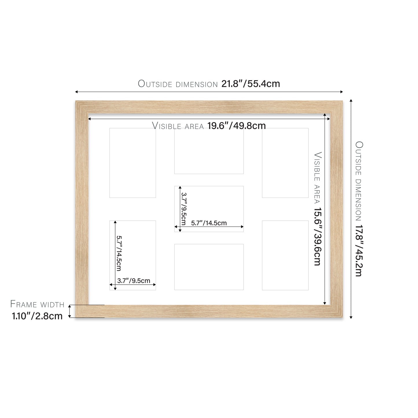 Oak Picture Frame 28mm Edge