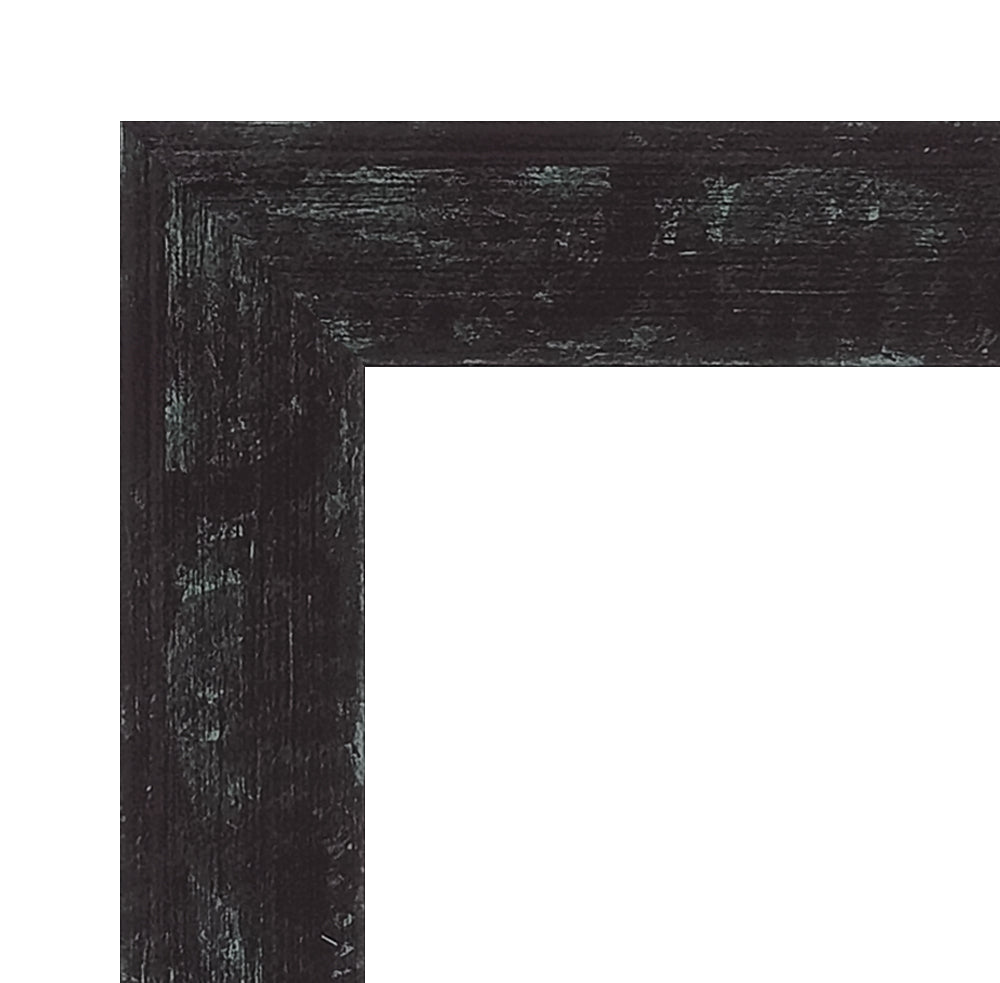 Distressed Black Picture Frame 32mm Edge