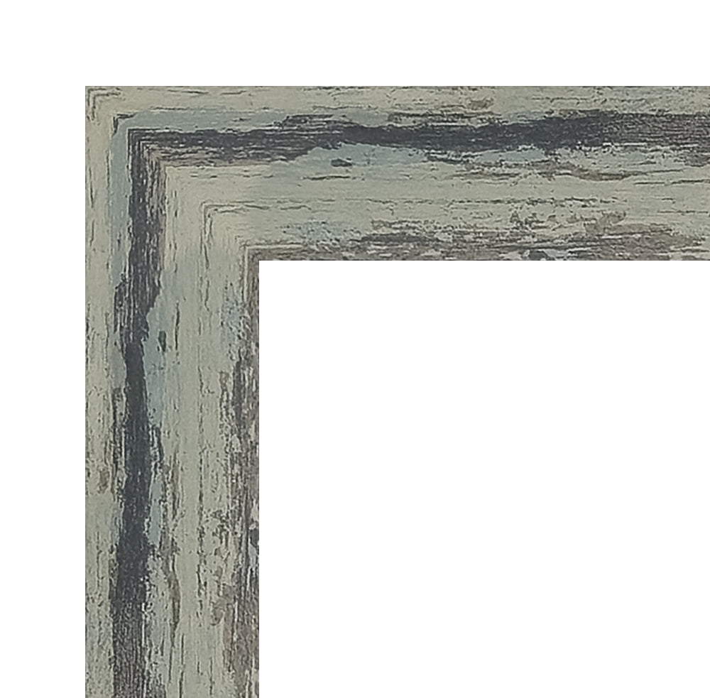 Distressed Green Picture Frame 32mm Edge