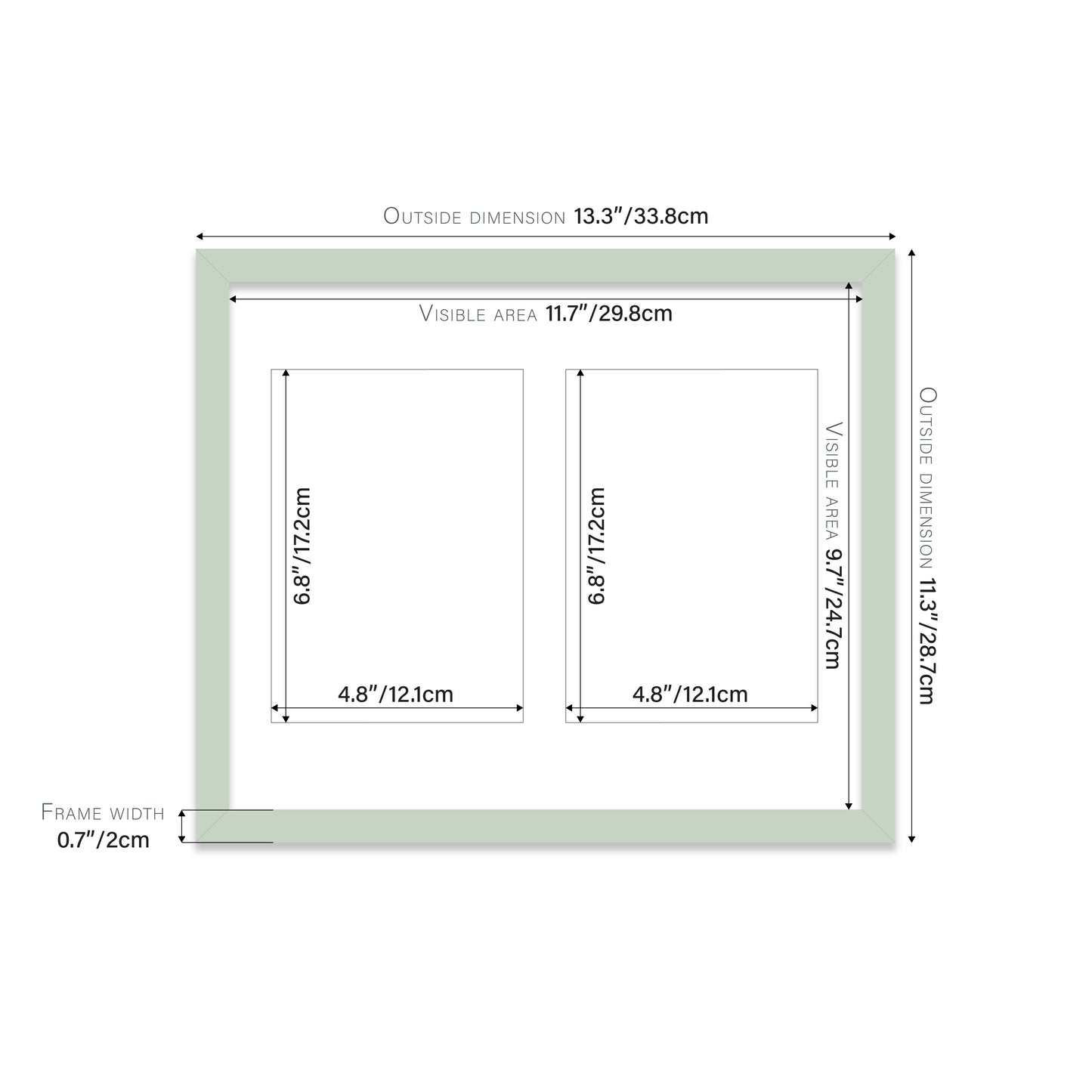 Mint Picture Frame 20mm Edge