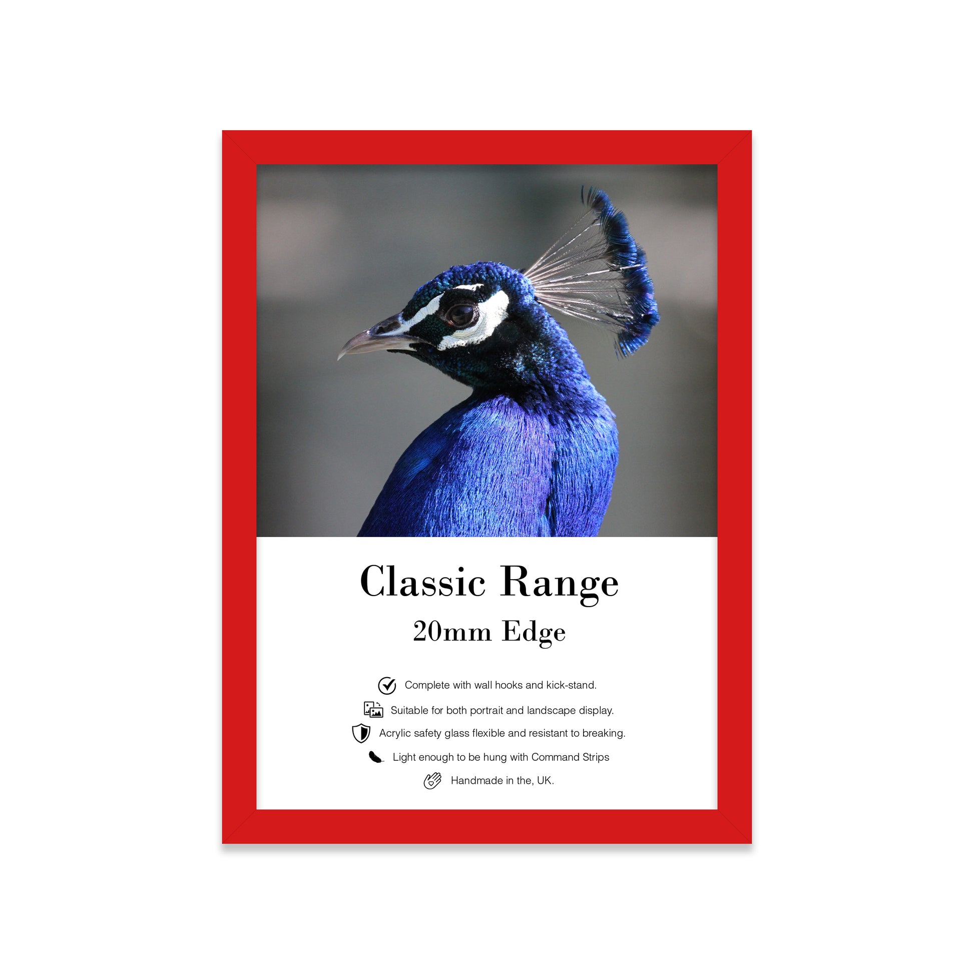 Wholesale RED Picture Frames Bulk Trade supplier UK Made for retail