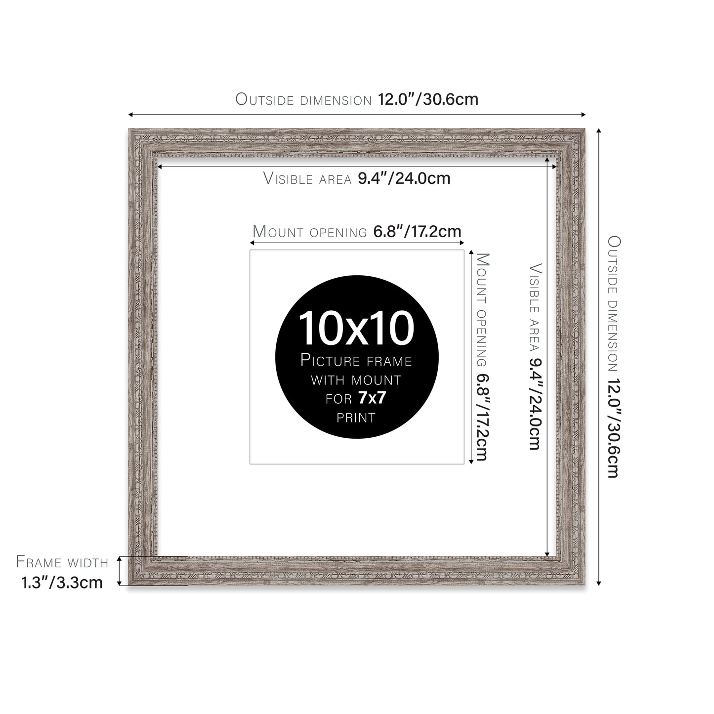 10x10 premium walnut picture frames trade supplier