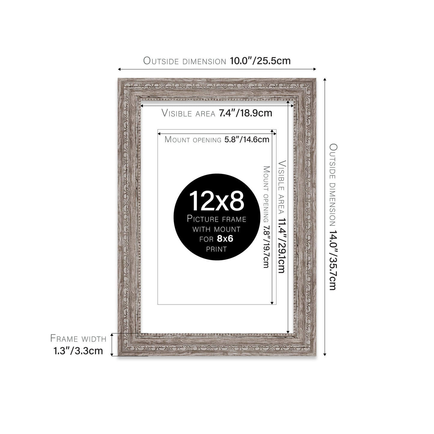 14x11 bulk ornate walnut photo frames supplier