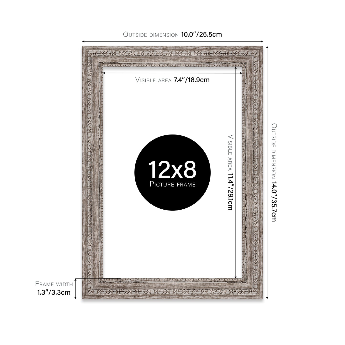 12x8 trade walnut picture frames UK made