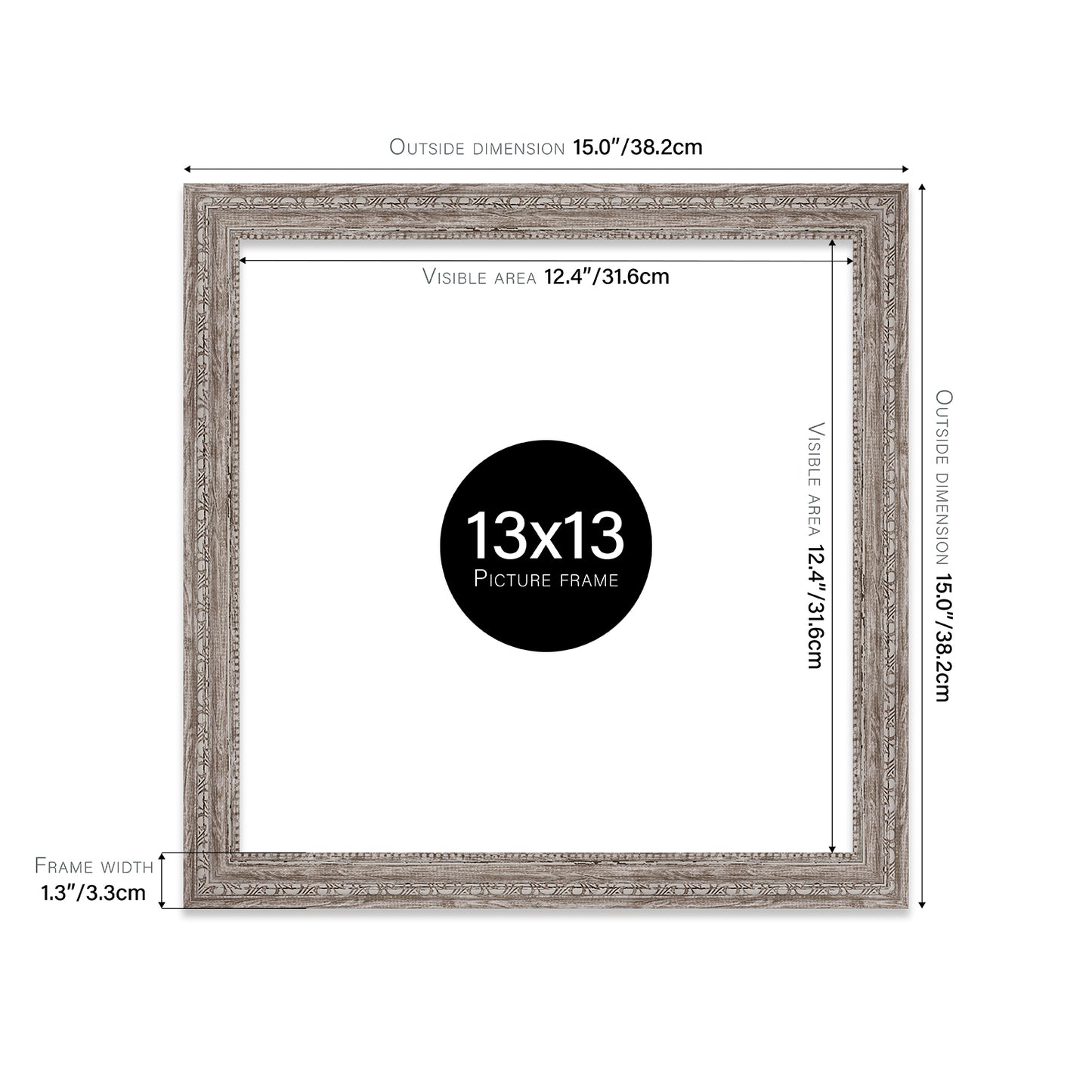 13x13 wholesale ornate walnut picture frames UK