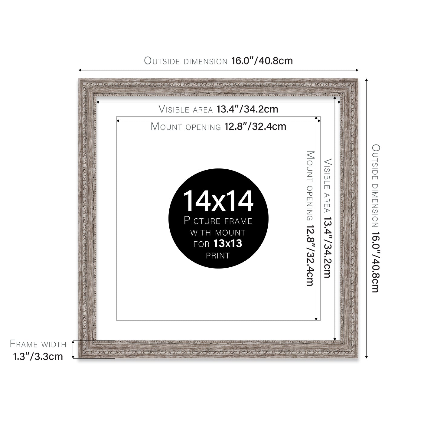 15x15 commercial walnut picture frames supplier UK
