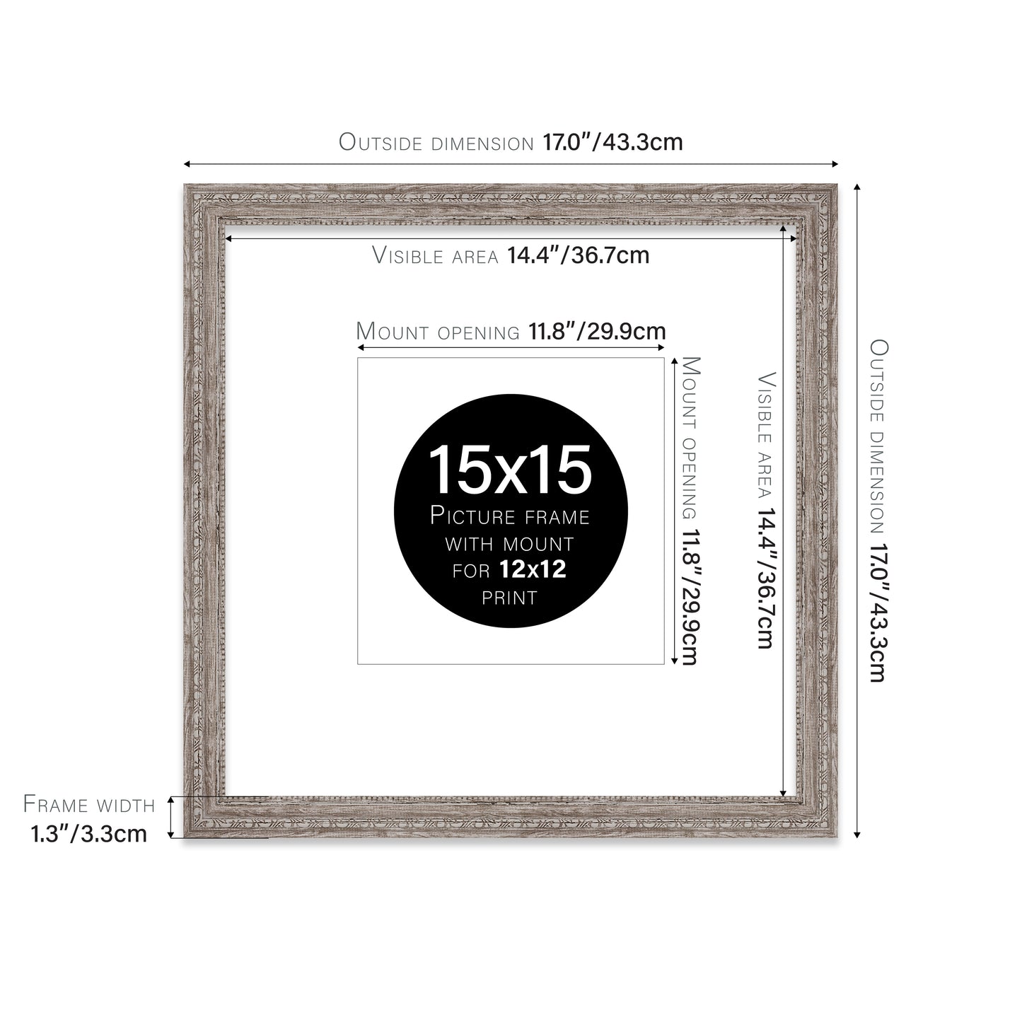 15x15 premium walnut picture frames trade supplier