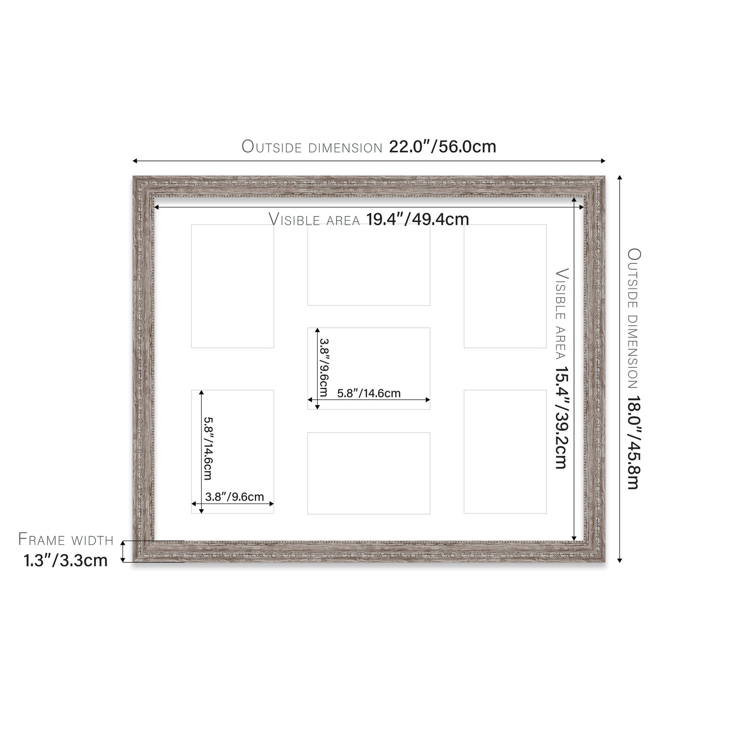 4x4 bulk ornate walnut photo frames supplier
