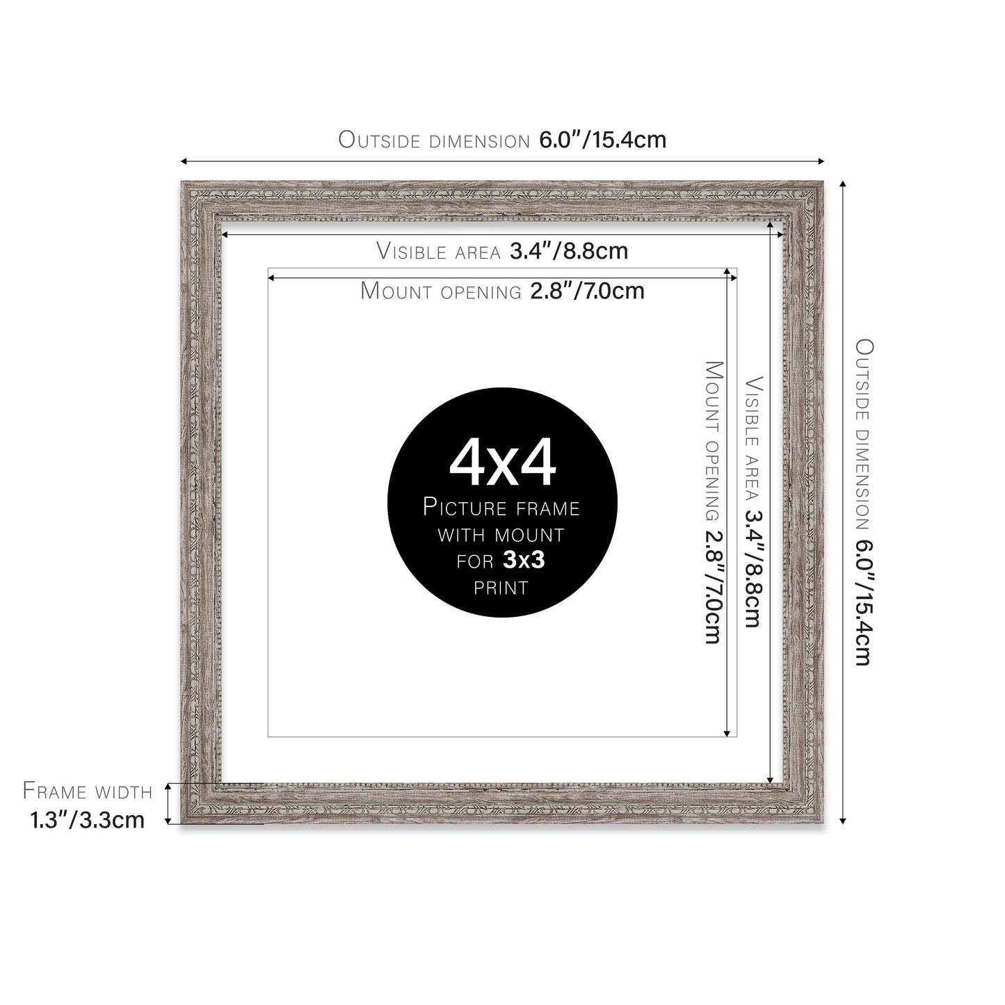 5x5 commercial walnut picture frames supplier UK