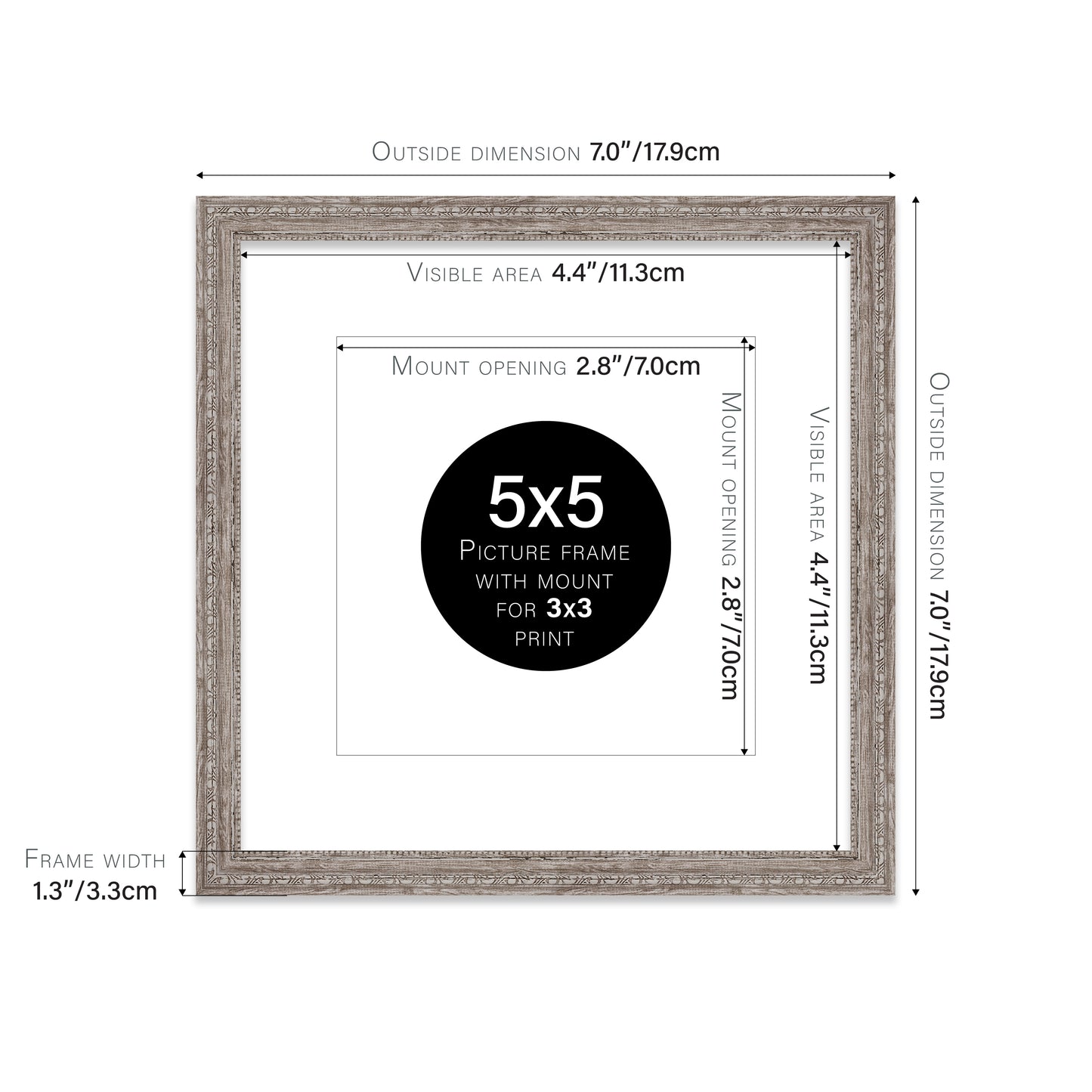 6x6 interior design walnut frames bulk UK