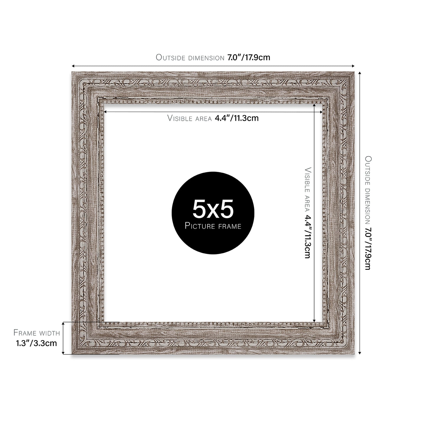 5x5 hand finished walnut frames UK wholesale