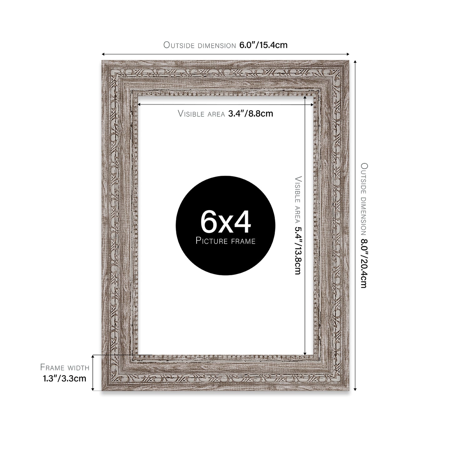 6x4 trade walnut picture frames UK made