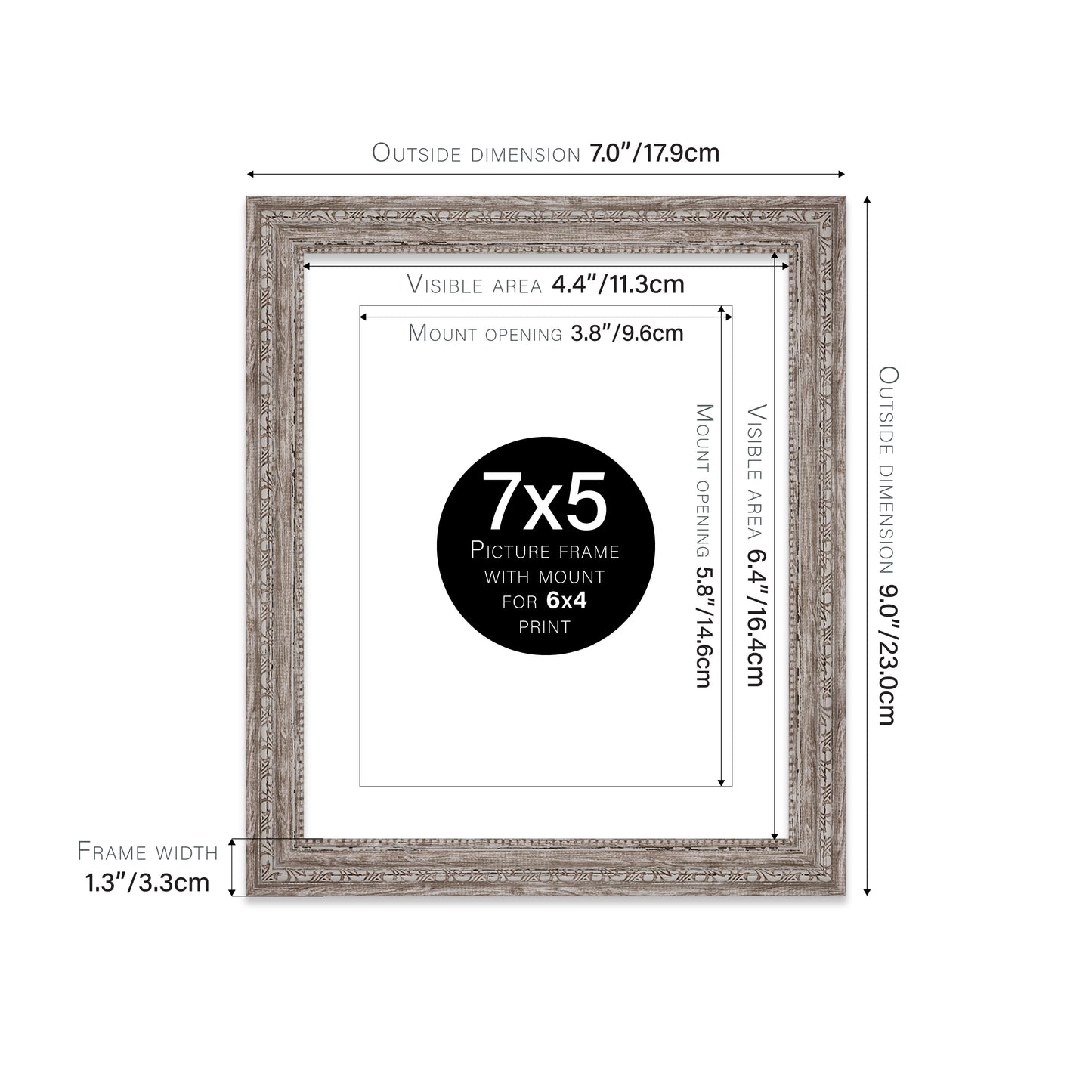 8x6 commercial walnut picture frames supplier UK