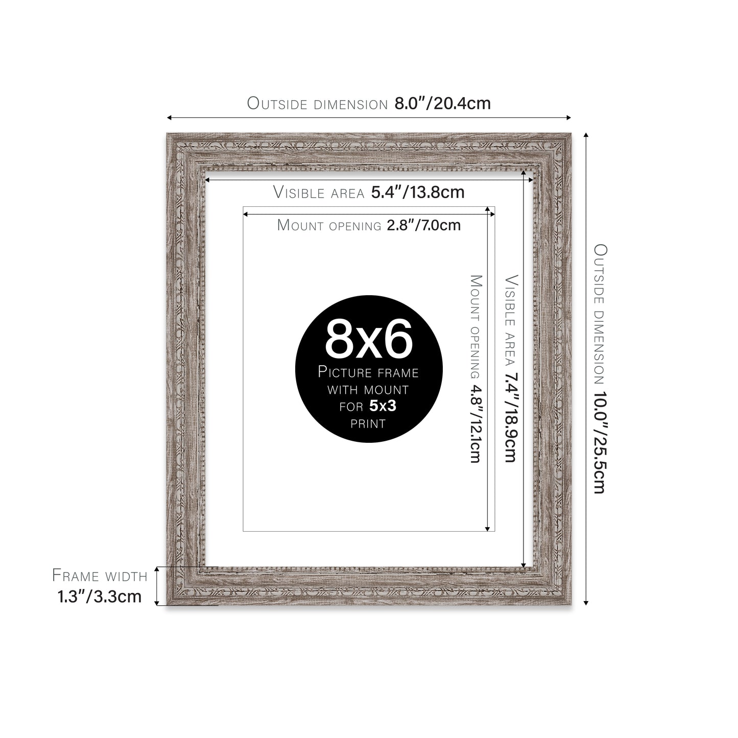 8x6 premium walnut picture frames trade supplier