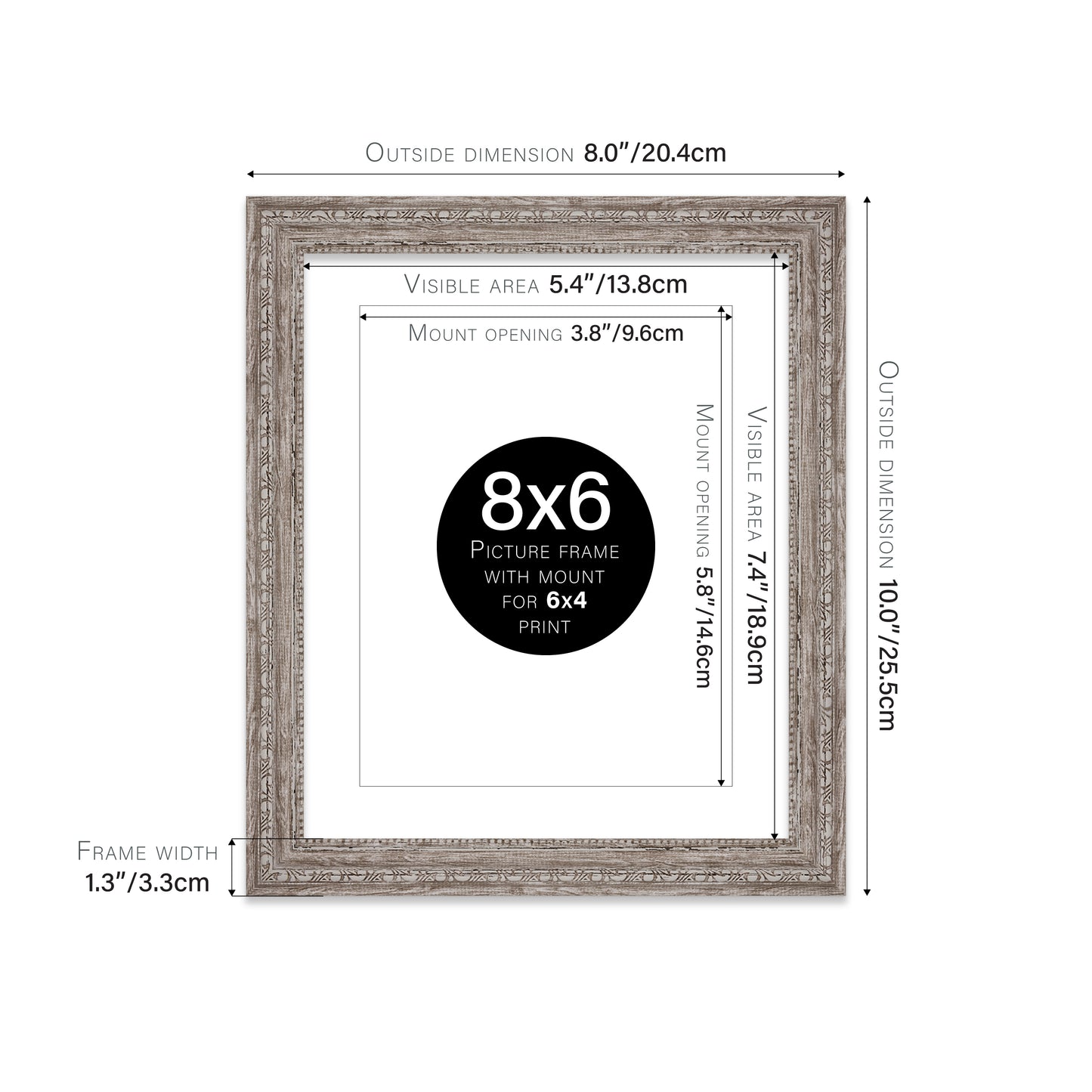 9x6 interior design walnut frames bulk UK