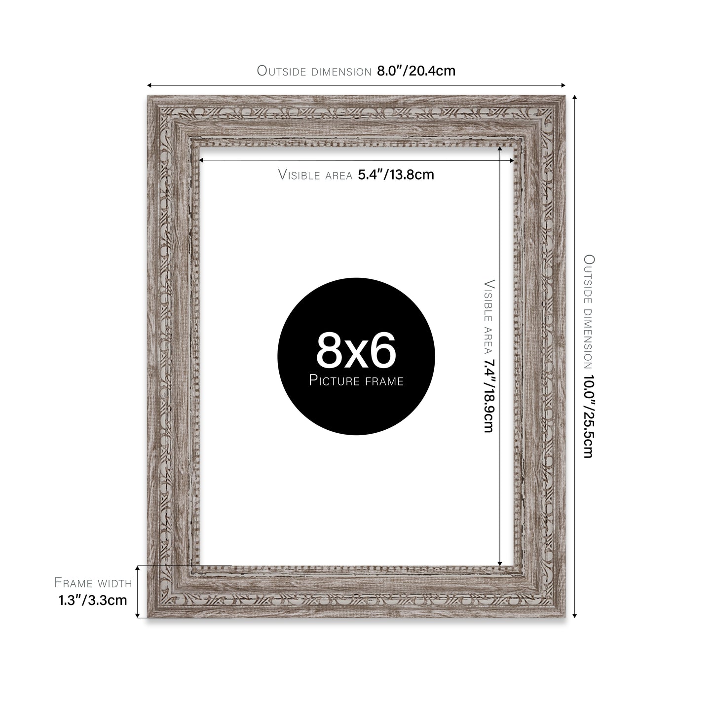 8x6 hand finished walnut frames UK wholesale